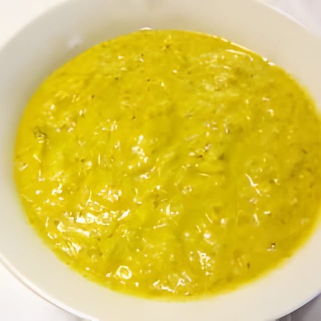 Vegetable coconut curry.
