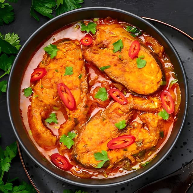 Fish curry.