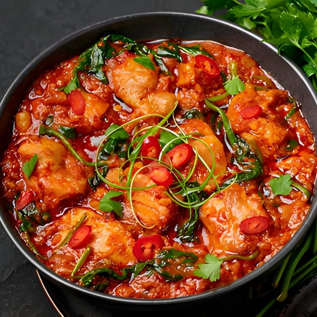 Chicken vindaloo.