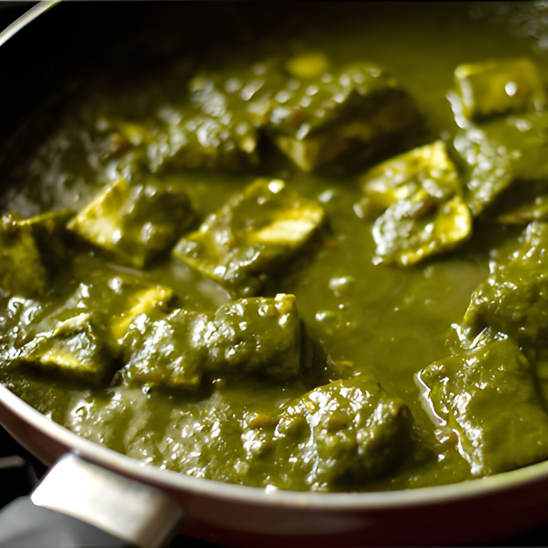 Savor our palak paneer
