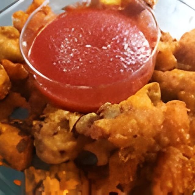 Chicken pakora.