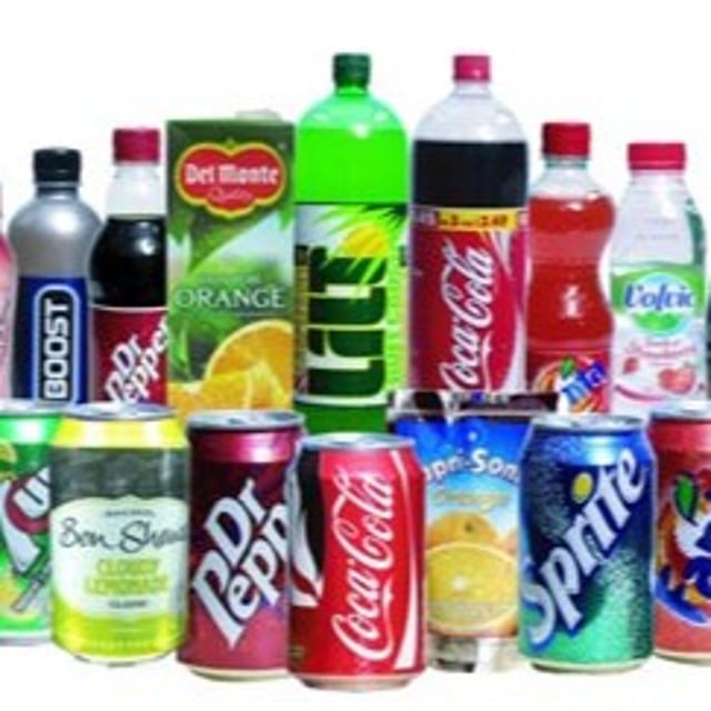 Soft drinks.