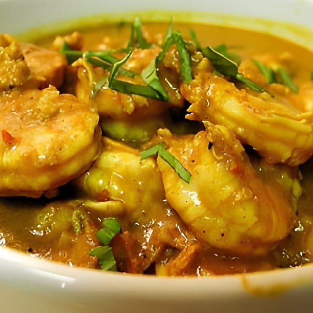 Shrimp curry.
