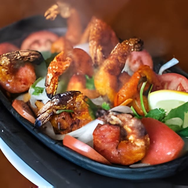 Tandoori salmon.