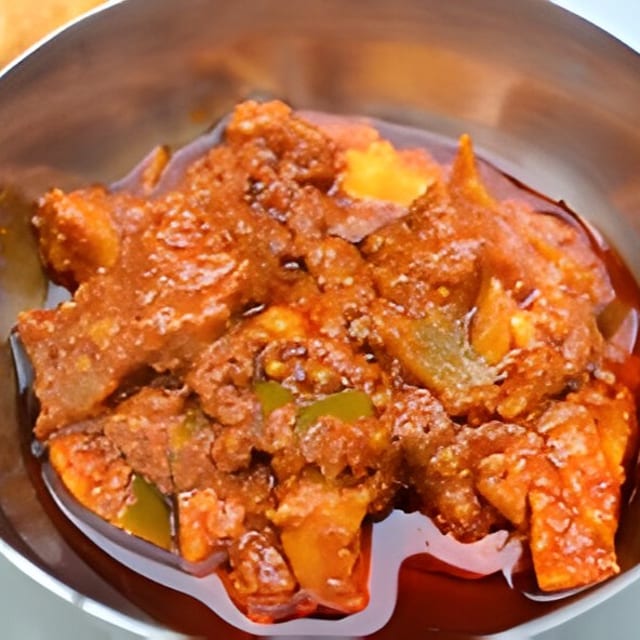 Indian mixed pickles.