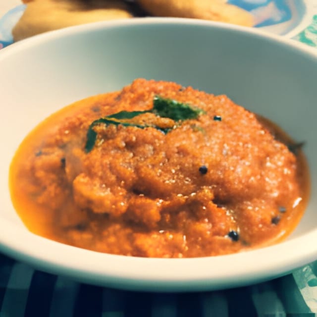 Onion chutney.