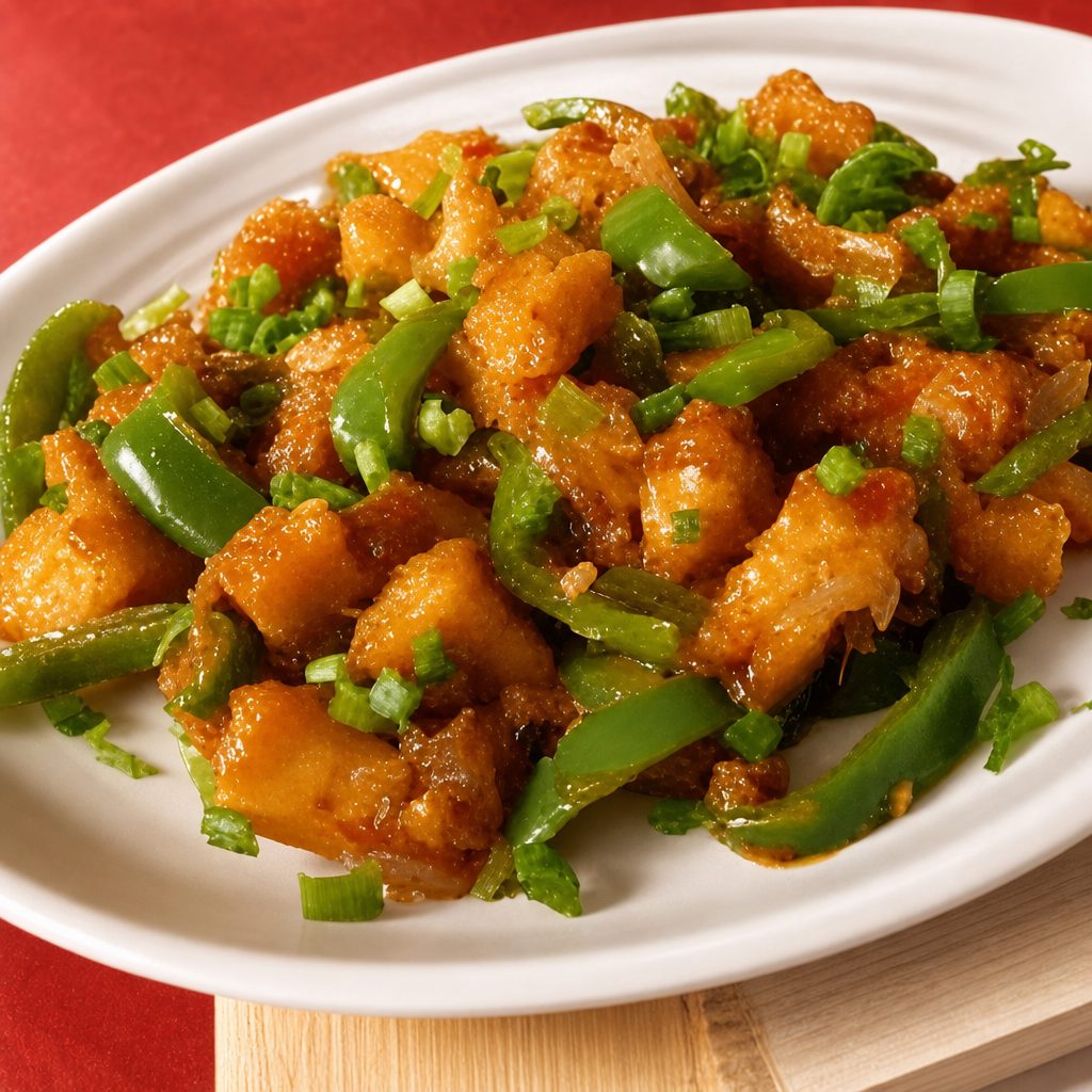 Chilli paneer.
