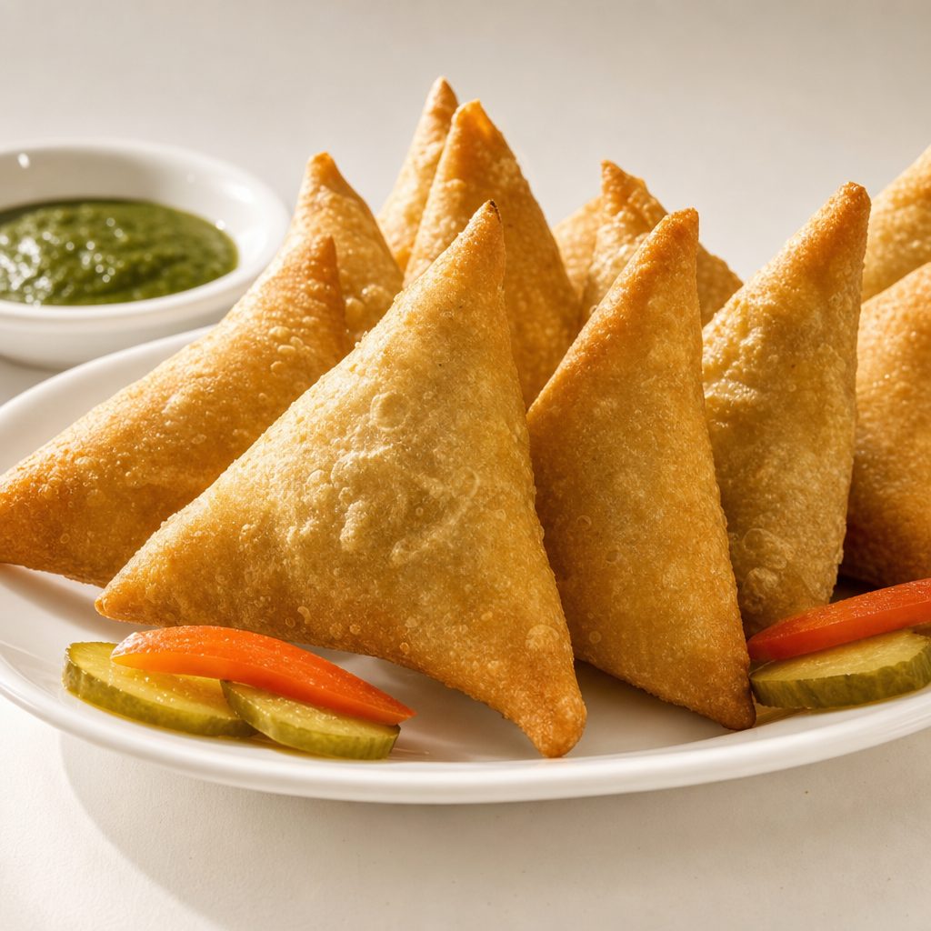 Vegetable samosa.