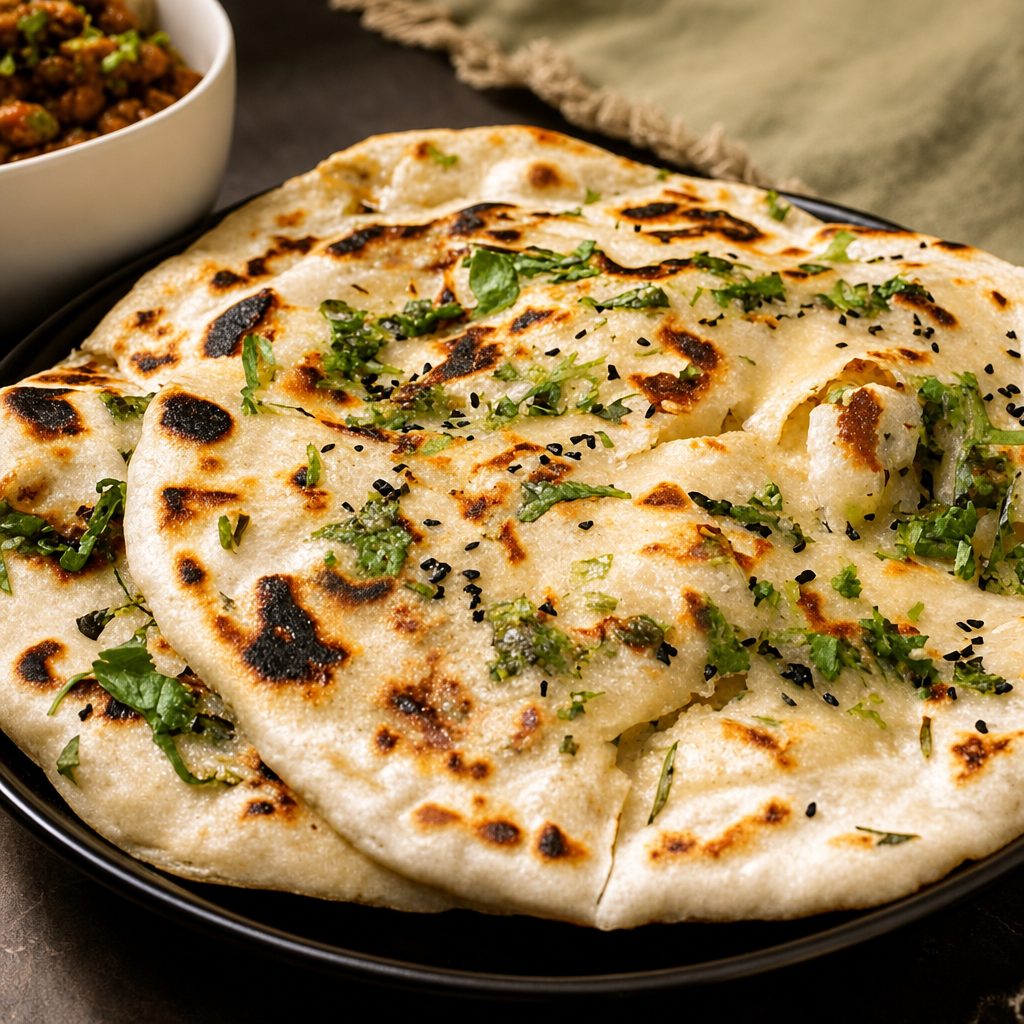 Onion methi kulcha.