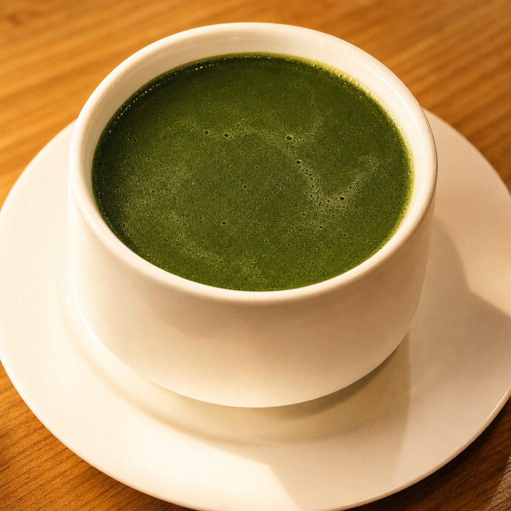 Palak shorba soup.