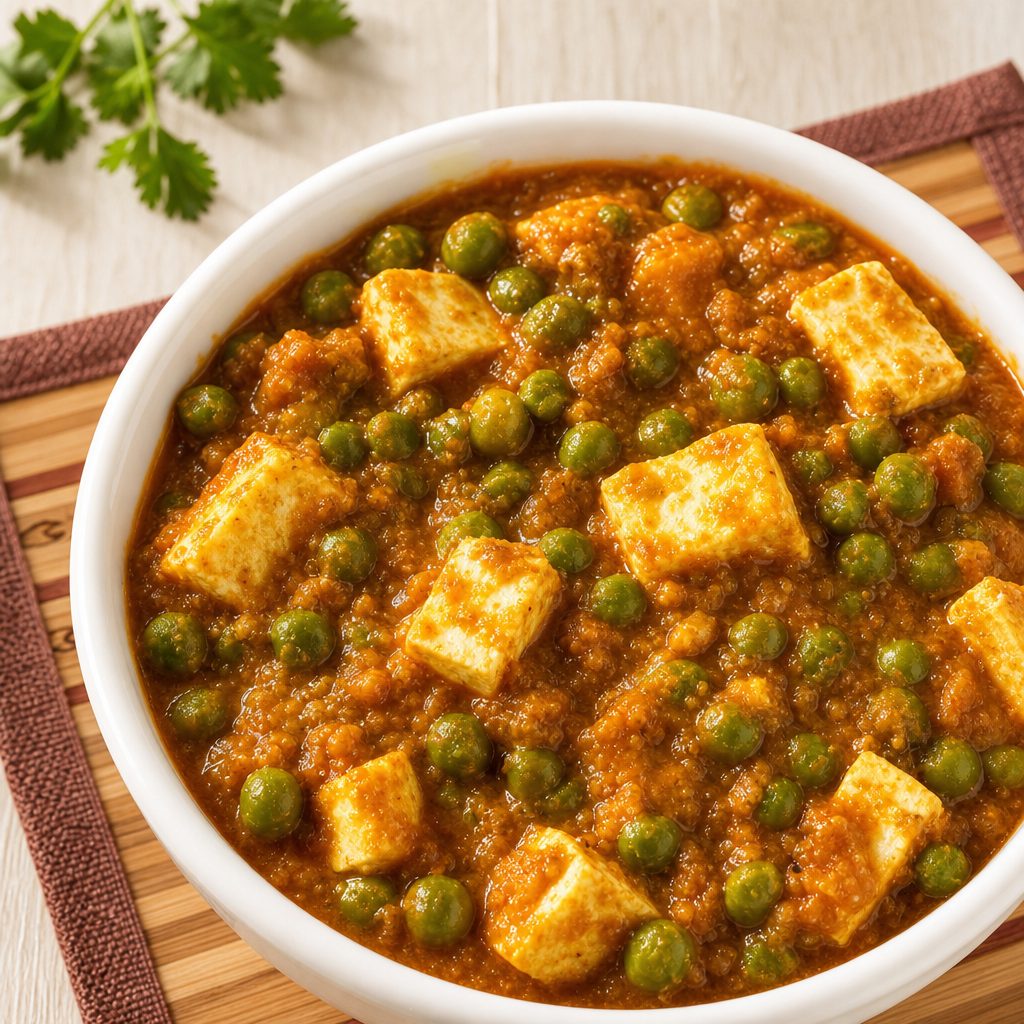 Mattar paneer.