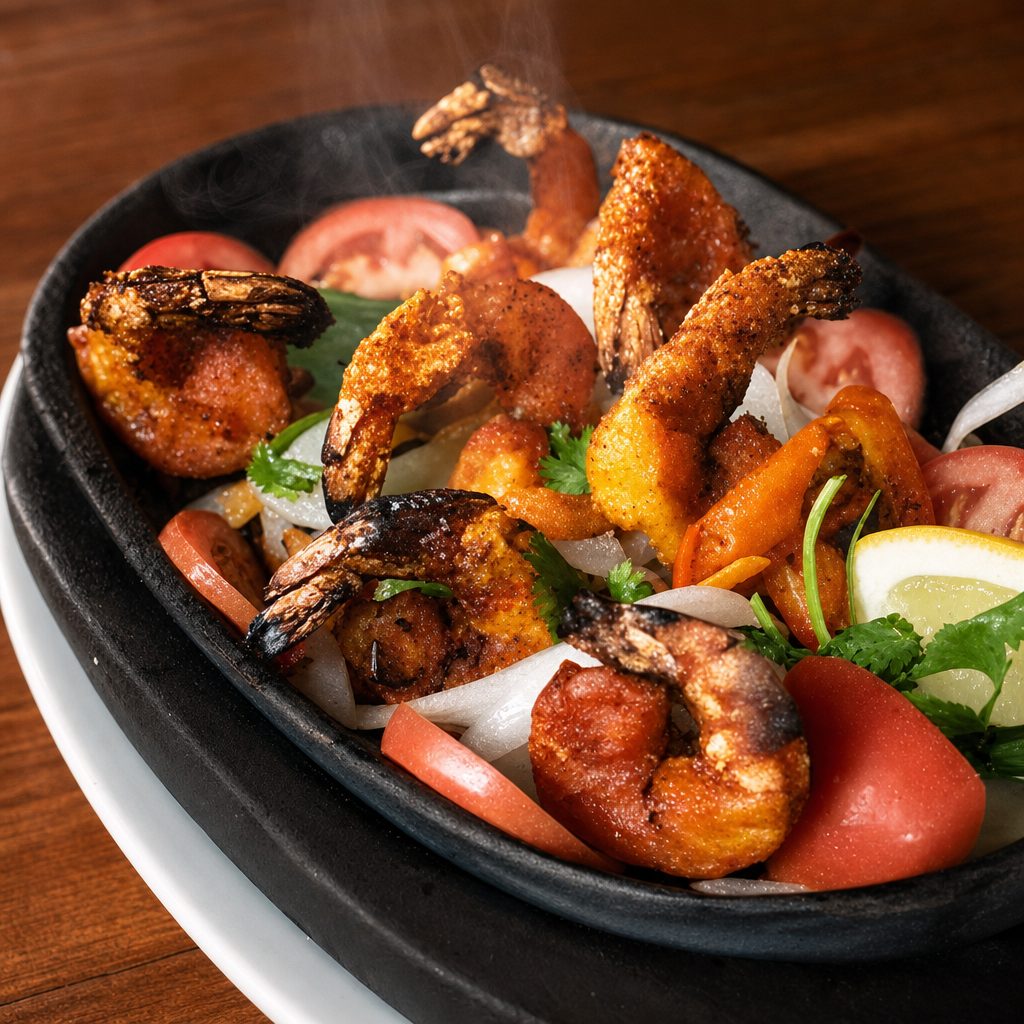 Tandoori shrimp.