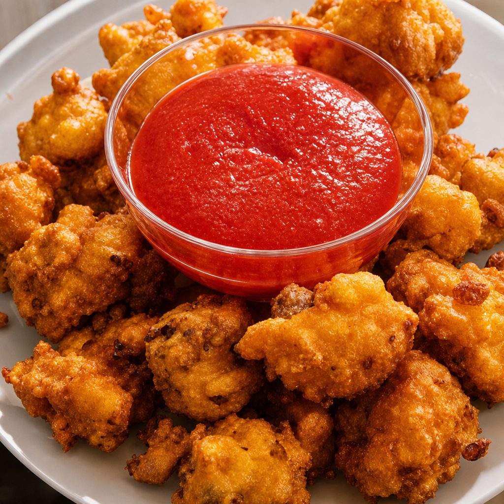 Kids chicken pakoras.