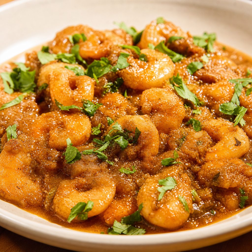 Shrimp korma.