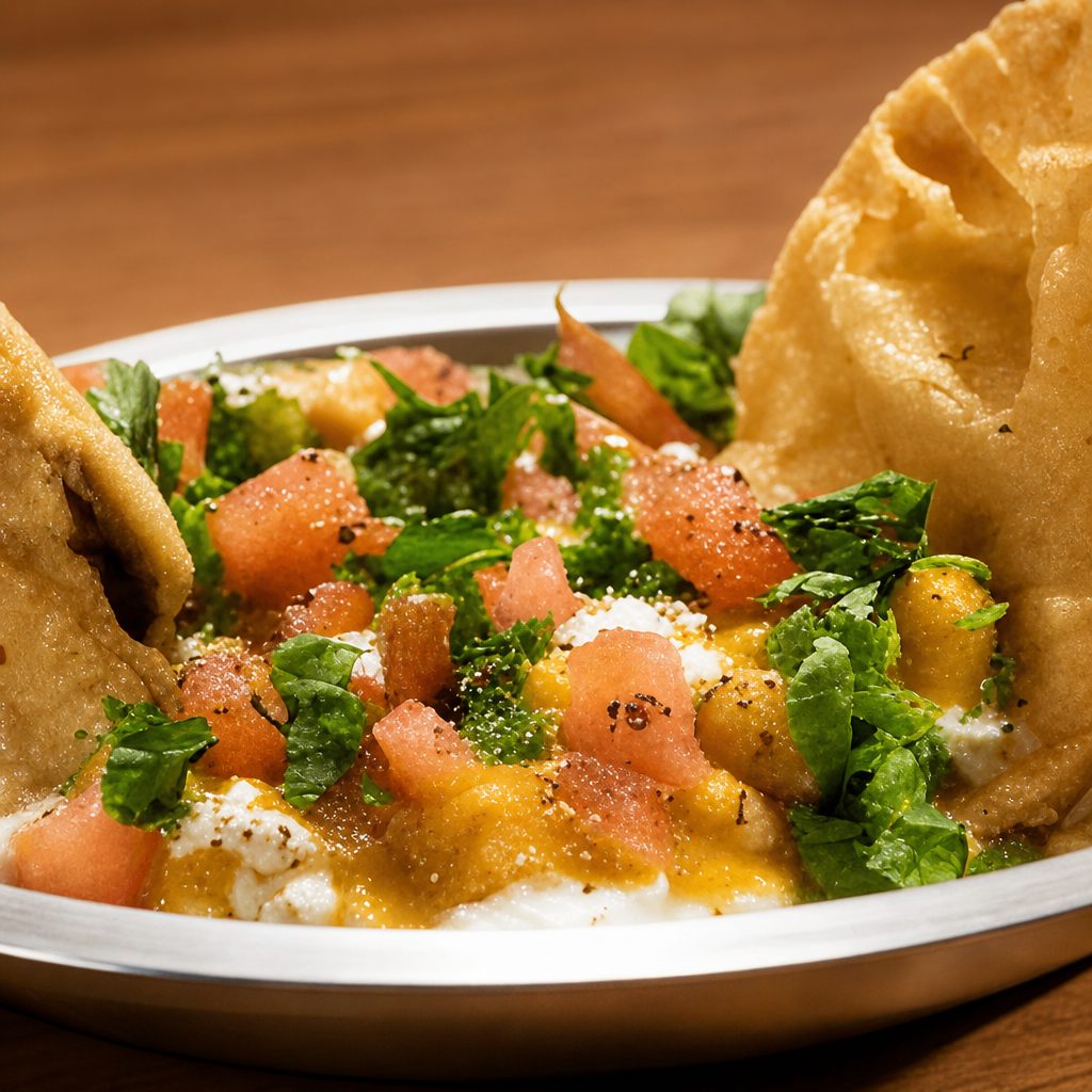 Samosa chaat.