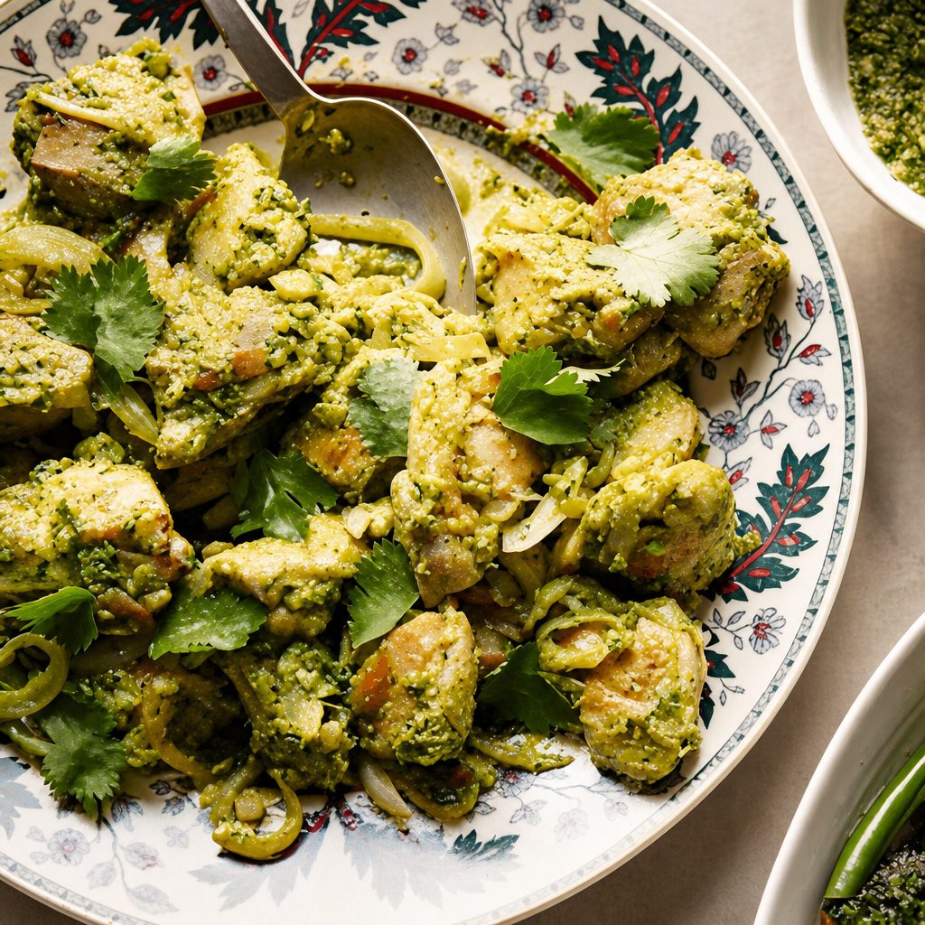 Coriander chicken.