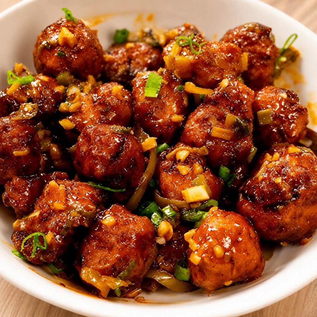 Vegetable manchurian.