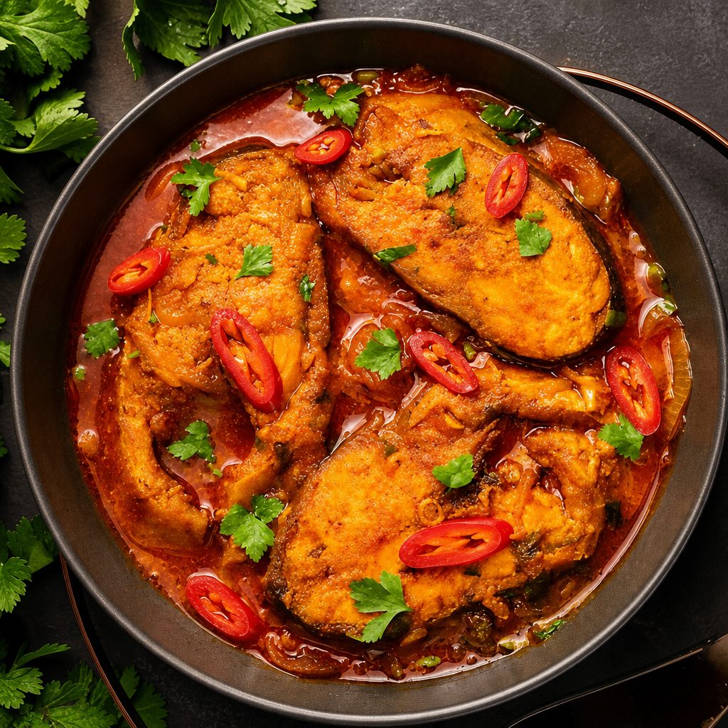 Fish curry.