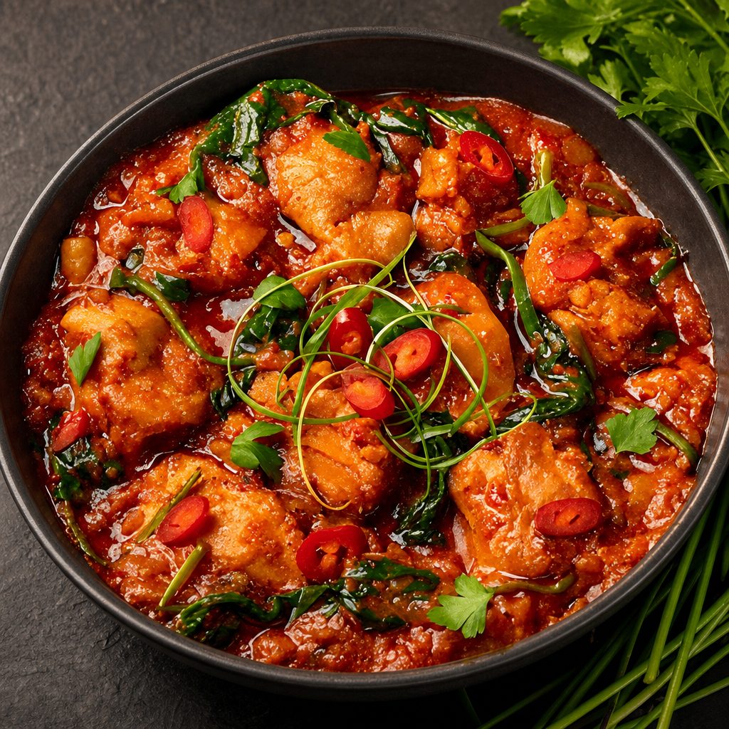 Chicken vindaloo.