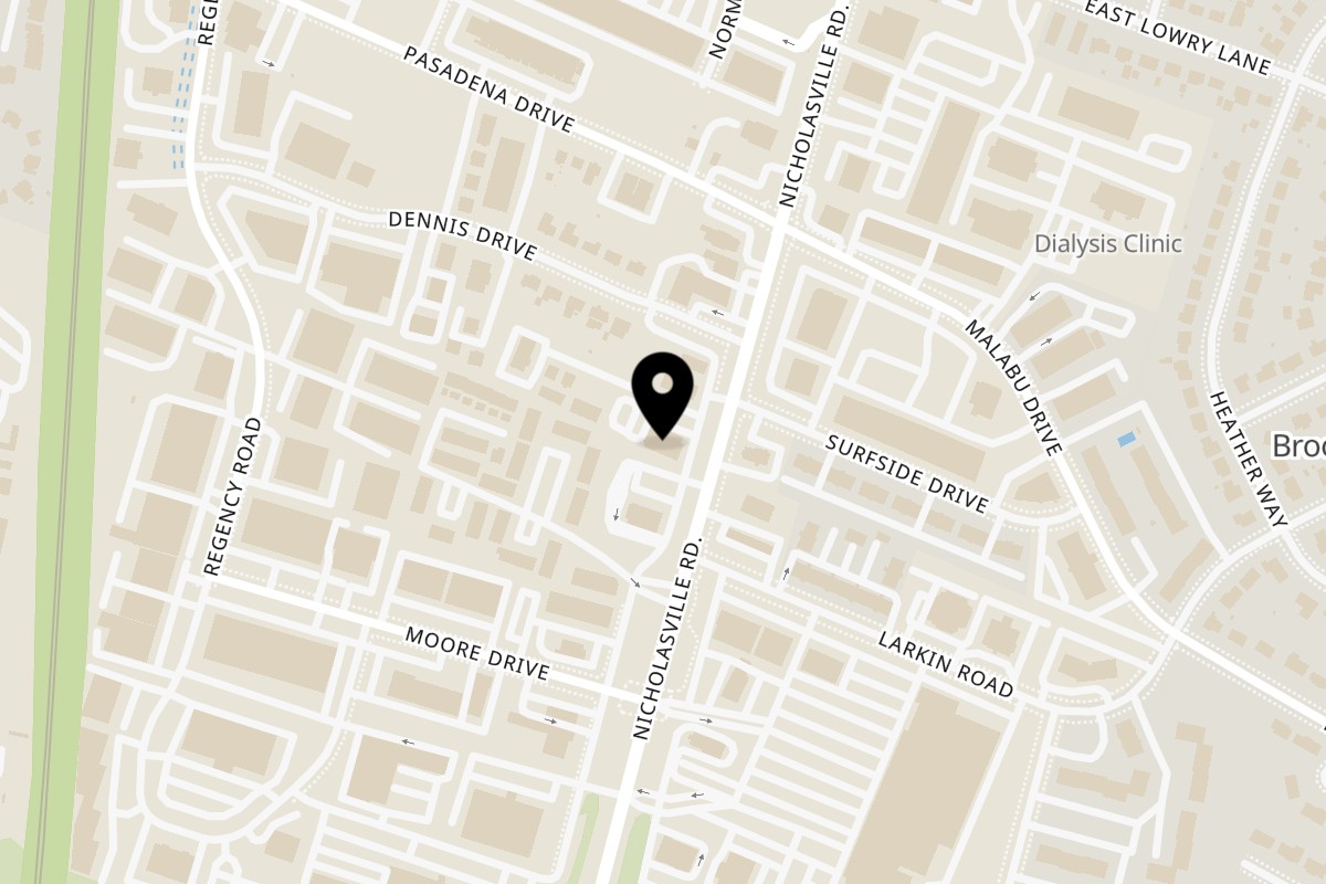Map showing the location of Taste of India. on 2467 Nicholasville Rd in Lexington